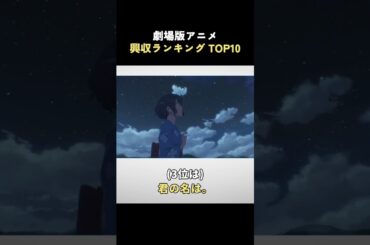 劇場版アニメ 興収ランキング TOP10！