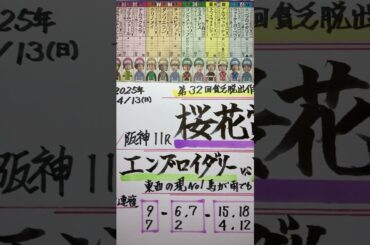 【競馬予想】阪神11R 桜花賞🏇東西の実力馬が軸で勝負😼‼️