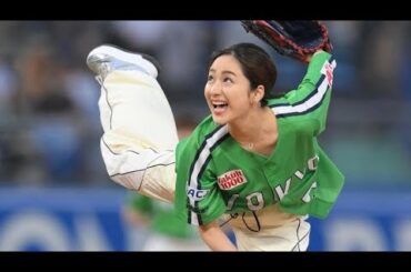 ✨平祐奈、ヤクルト戦で始球式！スタンドが熱狂🔥 ツーバウンド投球に大拍手👏🎉
