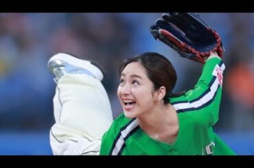 「平祐奈の緊張の始球式⚾️💦 マイナビデーでの感動の瞬間✨ヤクルト選手へのエールも！」