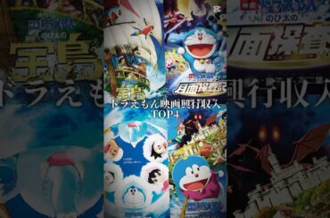 ドラえもん映画興行収入ランキングTOP4 #ドラえもん #ドラえもん映画 #ばずれ