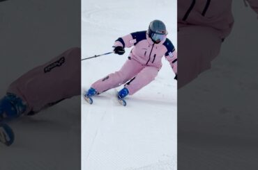 ポジションを急斜面ロングターンで確認！森田優香#shorts