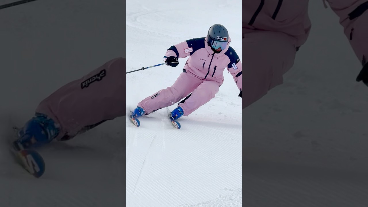 ポジションを急斜面ロングターンで確認!森田優香#shorts ポジションを急斜面ロングターンで確認!森田優香#shorts