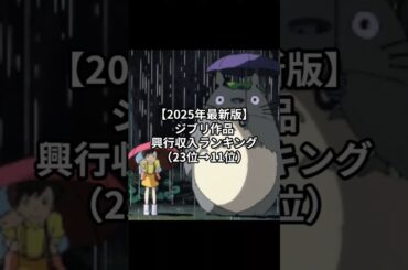【2025年最新版】ジブリ作品興行収入ランキング #雑学 ジブリ #ジブリ ランキング