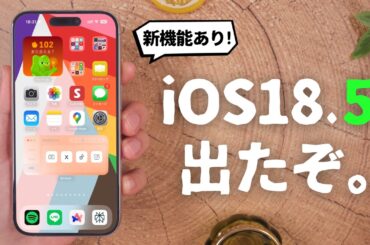 iOS18.5がリリース！賛否の新機能が追加されたぞ...？