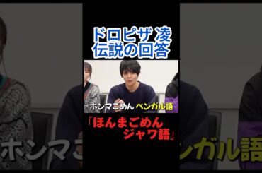 【ほんまごめん】ジャワ語wwパンジャーブ語wwドロピザ凌の神回答ww #ドロピザ #onepiece #いだちゃんねる