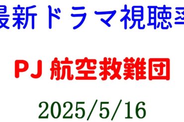 PJ 航空救難団☆視聴率速報☆2025年5月16日付