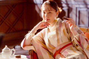 新垣結衣、大人の色香…まどろむ着物姿が美しく完璧な姿／明治 生のとき CM＋メイキング＋インタビュー