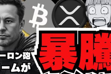 【仮想通貨】イーロン砲で爆上げ！ビットコインバブルは年末までか／リップルに弱気兆候？今後どうなる？／トランプファミリーが買ったコインが急騰
