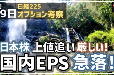 【日経225オプション考察】5/19 国内決算期待外れ！EPS急落で日本株の上値は重くなったが海外勢の手口は!?