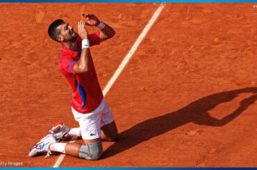 【テニス男子】ジョコビッチが悲願の金メダルで涙。"生涯ゴールデンスラム"達成！｜パリオリンピック テニス男子シングルス決勝