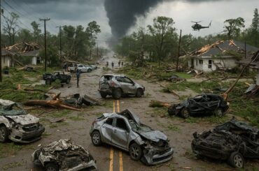 USA Today! イリノイ州で混乱、ウィスコンシン州では猛烈な竜巻が家屋や車を破壊