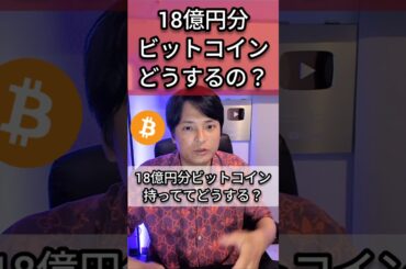 18億円分ビットコイン保有してどうする？