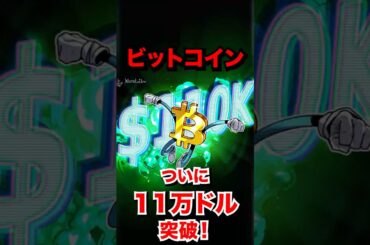 ビットコイン、ついに11万ドル突破！なぜ今？#btc #仮想通貨  #暗号通貨