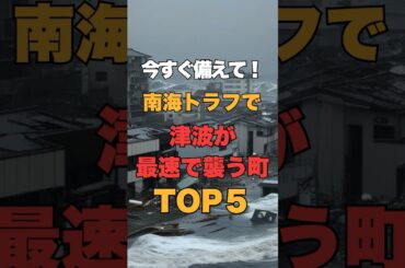 南海トラフで津波が最速で襲う町TOP5 #防災#地震 #南海トラフ #津波