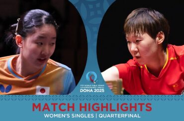 Miwa Harimoto vs Wang Manyu | Match Highlights | #ITTFWorlds2025