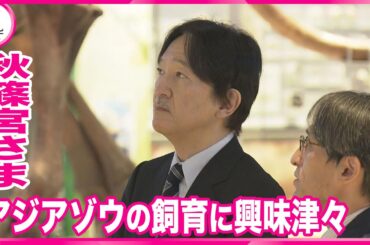【秋篠宮さま】愛知・豊橋市「のんほいパーク」をご視察　アジアゾウの飼育に興味津々