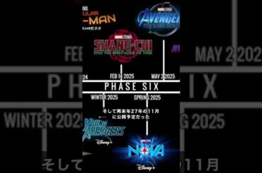 2025年、26年公開予定のMCU作品3作がキャンセルに#marvel #マーベル