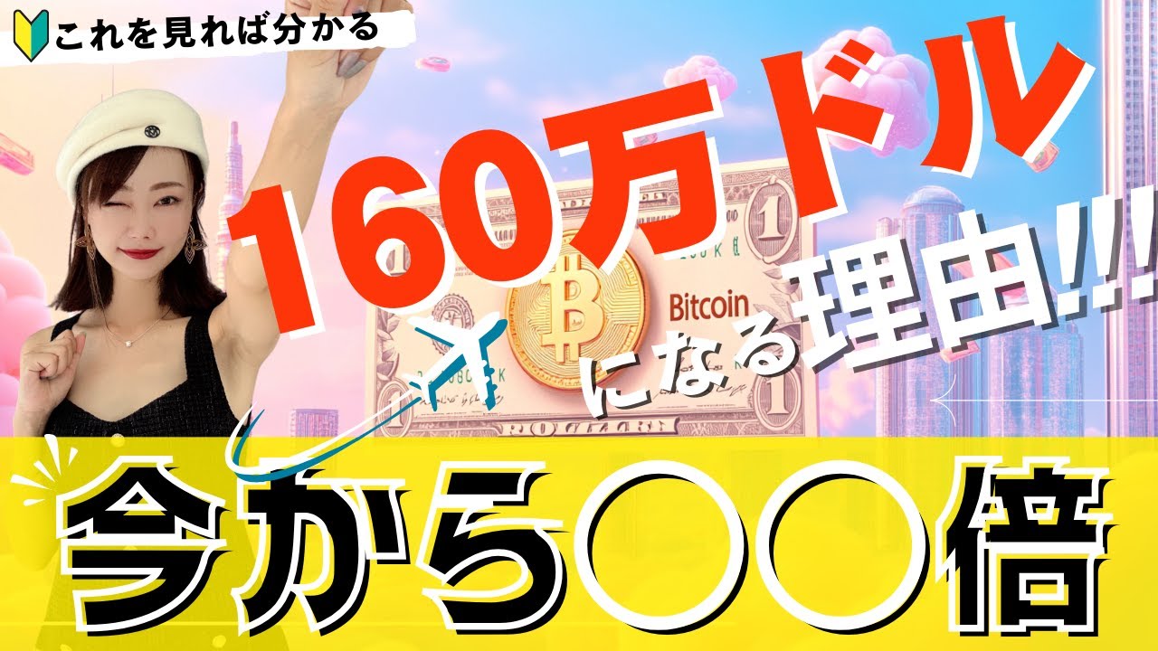 【仮想通貨】これを見れば160万ドルまで行く理由が分かります〜ビットコインの相場分析〜 【仮想通貨】これを見れば160万ドルまで行く理由が分かります〜ビットコインの相場分析〜