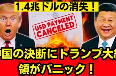トランプ大混乱！中国がドル決済を突如停止―1.4兆ドルが消えた衝撃の舞台裏 | 米中経済戦争が激化 | ドルの終わりの始まり：中国がアメリカ経済の心臓を直撃！