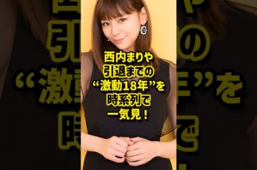 西内まりや 引退までの“激動18年”を時系列で一気見！ #芸能人 #引退 #振り返り