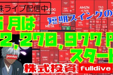 【株資産前日比+7万円】関税でお先真っ暗🍅前場株LiVE