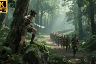 全村被屠，惹怒女獵人，1v700殲滅所有日軍！#中國功夫 #中文电视剧 #武侠#动作#功夫