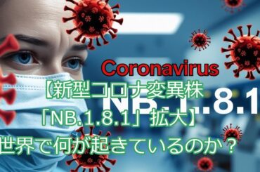 【速報】新型コロナ変異株「NB.1.8.1」世界で急拡大！日本への影響は？