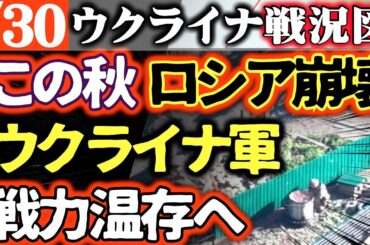 【クレムリン敗北を知る】ウ軍戦力温存へ！この秋ロシア経済行き詰まる【ウクライナ戦況図】ロシア夏の攻勢が「最後の攻勢」プーチン悲壮な覚悟