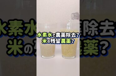 水素水でお米やトマトを洗ったら残留農薬が除去できるっていう噂を検証してみた。#水素水 #実験 #科学 #農薬 #野菜 #デマ