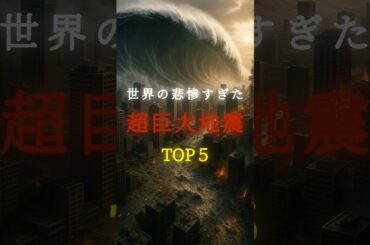 世界の悲惨すぎた超巨大地震TOP5 #歴史 #巨大地震 #津波