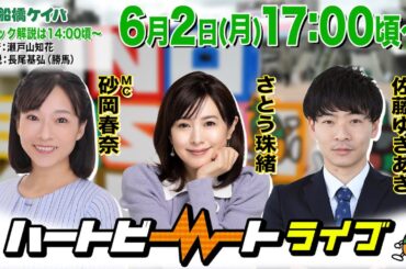 【船橋競馬】ハートビートライブ #196【前半パドック解説 進行：瀬戸山知花／解説：長尾基弘（勝馬）】【後半出演 進行：砂岡春奈／ゲスト：さとう珠緒／解説：佐藤ゆきあき（競馬エイト）】