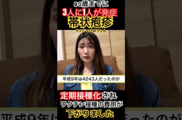 帯状疱疹とは？80歳までに3人に1人がなる病気。#定期接種 #ワクチン #帯状疱疹 #ワクチン接種 #市議 #市議会議員 #成合まるみか #議員 #女性議員 #国保 #予防医療 #予防 #予防接種