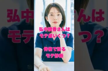 弘中綾香さんはモテ星いくつ？