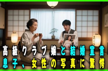 【感動する話】「高級クラブ嬢と結婚宣言した息子、女性の写真に驚愕」