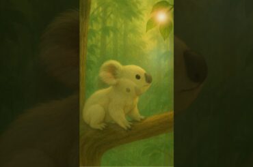 「星降る森の子コアラ」“Koala of the Starlit Forest”名称未設定のデザイン #lofi #cat #幻想