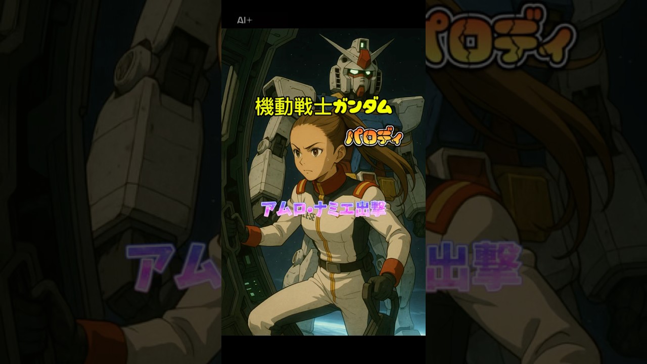 【ガンダムパロディ】【アムロ•ナミエ】　＃ガンダム ＃機動戦士ガンダム ＃安室奈美恵 #avex ＃アニメパロディ#capcut #chatgpt ＃二次創作 ＃AI生成動画 #shorts
