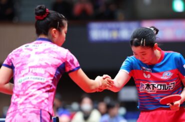 張本美和 vs シンユビン TBESTGAME 木下アビエル神奈川 vs 九州アスティーダ ノジマTリーグ2024-2025 2024年12月29日(日) 代々木第二体育館【卓球 Tリーグ公式】