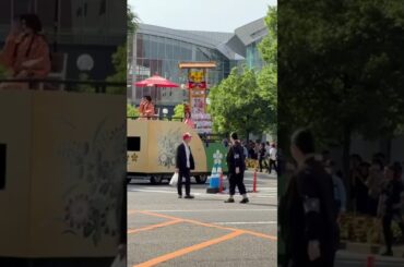 “Actress Kie Kitano appearing at the Kaga Hyakumangoku Festival .” #JapaneseFestival#JapanCulture