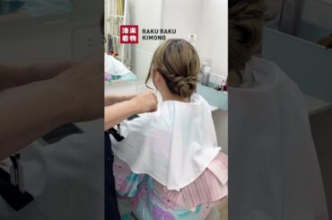 着物ヘアスタイル レディース ロングヘア#洛楽着物ヘアセット1番#洛楽着物RAKURAKUKIMONO#京都着物レンタル#京都和服體驗#京都和服体验#kyotokimonorental