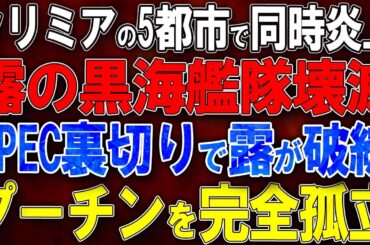 【ウクライナ戦況】クリミア半島5都市同時炎上！セヴァストポリ黒海艦隊壊滅！OPEC裏切りで露が破綻！プーチンを完全孤立！