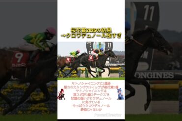 桜花賞の結果→クロワデュノール強すぎ