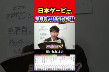 【日本ダービー 2025】皐月賞より条件好転する馬！#競馬#競馬予想#日本ダービー#エリキング