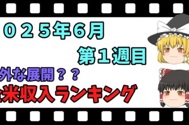 【映画紹介】【ランキング】　全米興行収入ランキング６月１週目　　あの作品も、強敵に敗北・・・。　ネタバレなしで紹介します！！