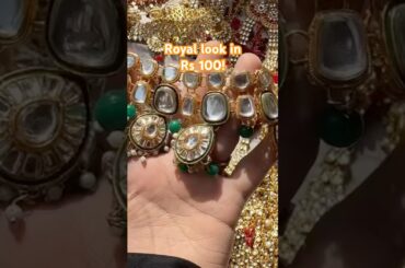 Bridal Jewellery Only Rs 100! | Millat Nagar Market Deals#Shorts#viral