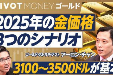 【2025年の金価格。３つのシナリオ】プール約4.5杯分の金／投資需要は３割／中央銀行の金購入は続くか／データで見る中国爆買い／基本レンジは3100〜3500ドル／金投資の４つの意義／中長期の金価格は