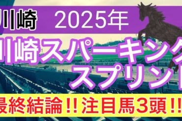 【川崎スパーキングスプリント2025】蓮の地方競馬予想(最終結論)