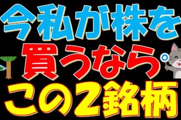 今、私が株を買うならこの２銘柄！！