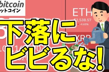 【仮想通貨 ビットコイン】下落にビビるな！FOMCも見据え焦らず下げ止まるかに注目！（朝活配信1869日目 毎日相場をチェックするだけで勝率アップ）【暗号資産 Crypto】