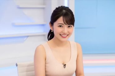 タンクトップ姿の女子アナ #テレビ #放送事故